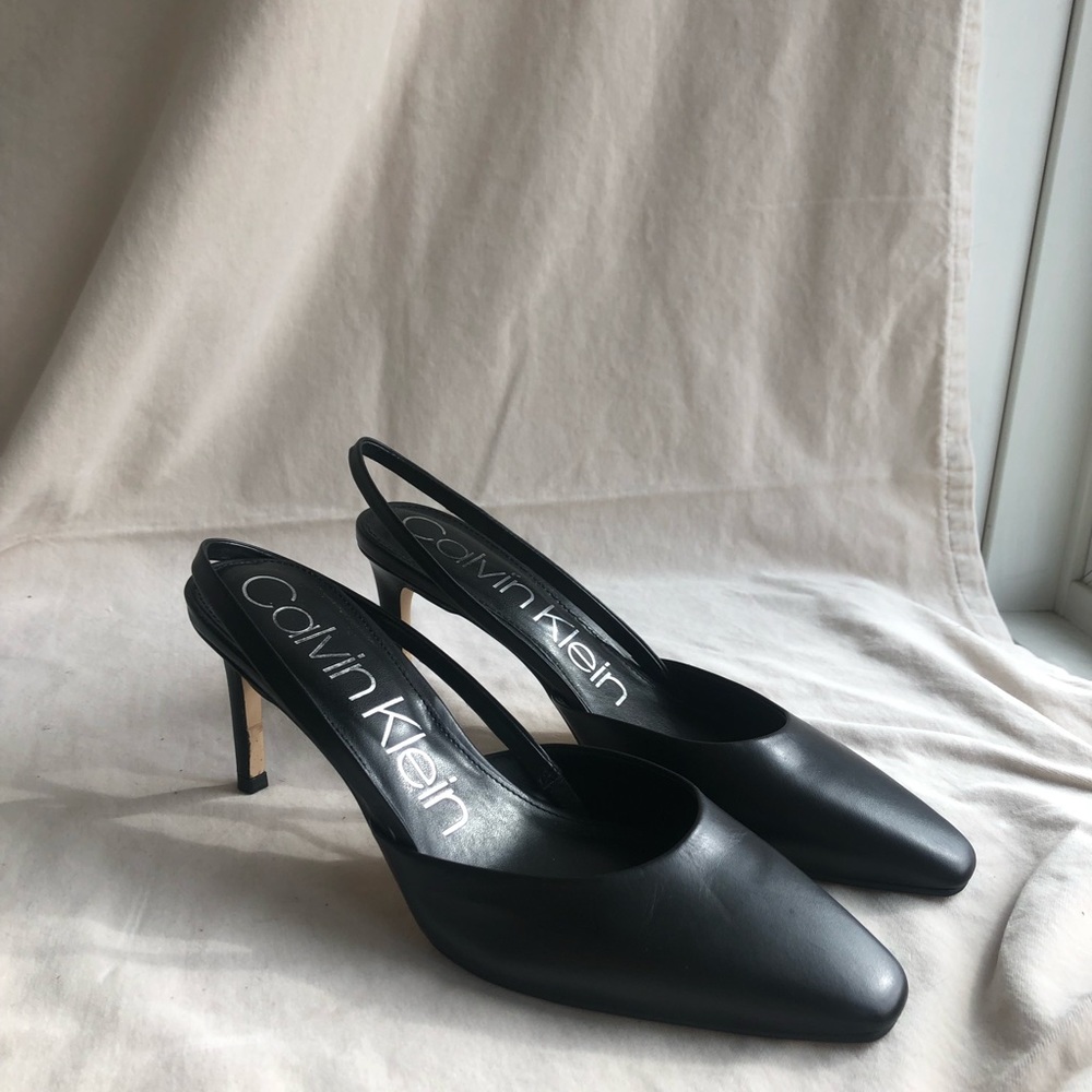 Calvin Klein sling backs, size 9